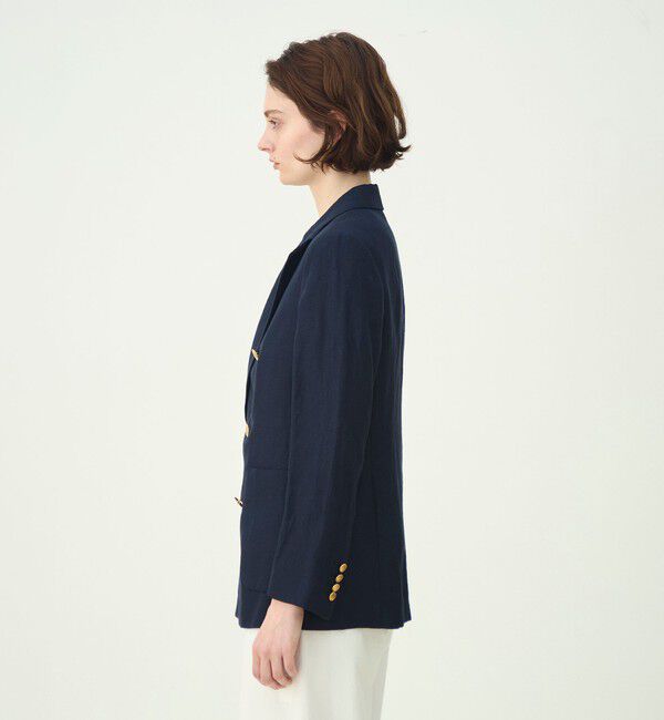 MACPHEE「リネンレーヨンツイル ダブルブレストブレザー」|テーラードジャケット|