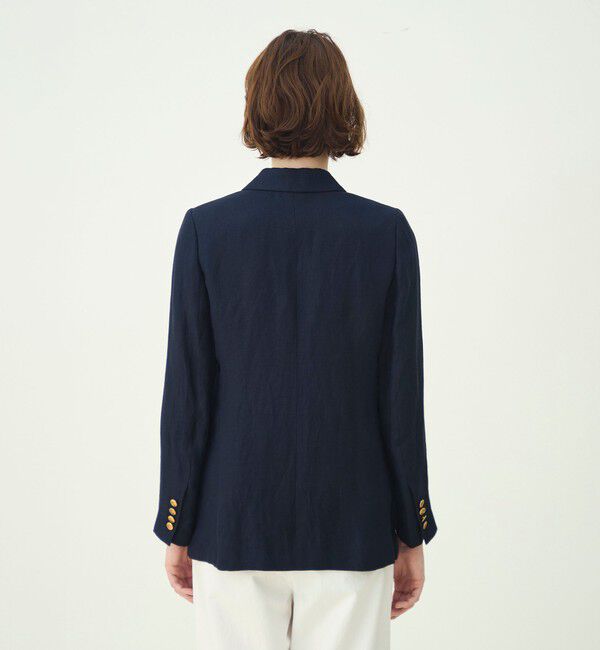 MACPHEE「リネンレーヨンツイル ダブルブレストブレザー」|テーラードジャケット|