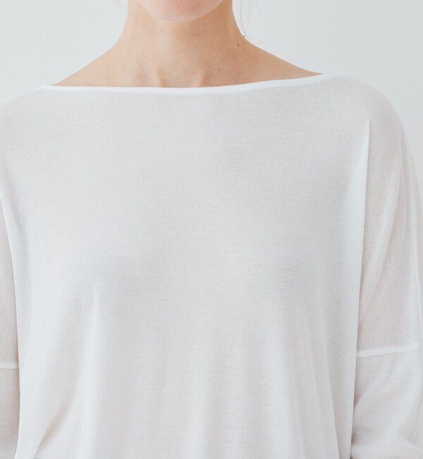 GALERIE VIE「ガーゼフライスジャージー ボートネックプルオーバー」|Tシャツ・カットソー|