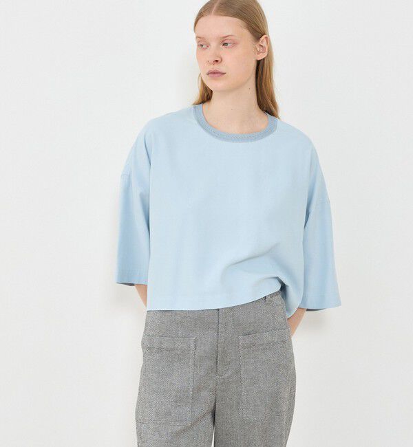 GALERIE VIE「シルクサンドウォッシュ ワイドプルオーバー」|シャツ・ブラウス|