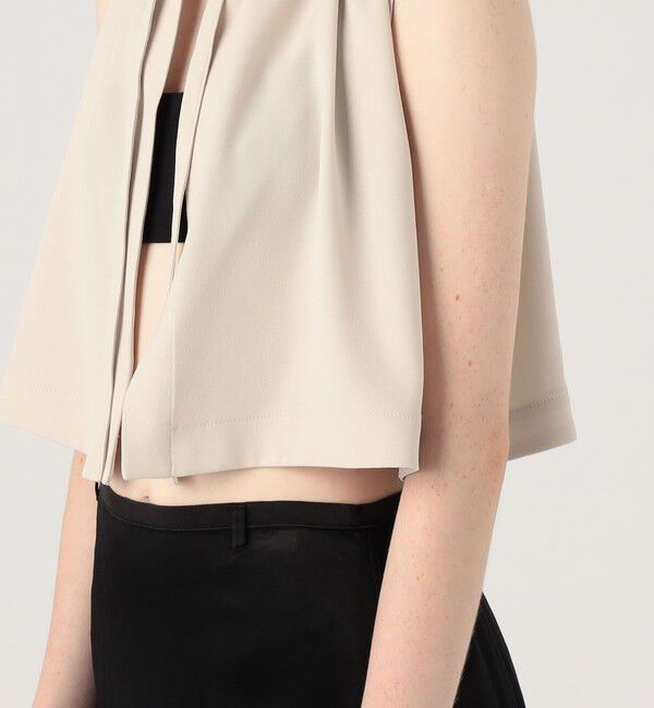 BACCA「ジョーゼットサテン ギャザードブラウス」|シャツ・ブラウス|