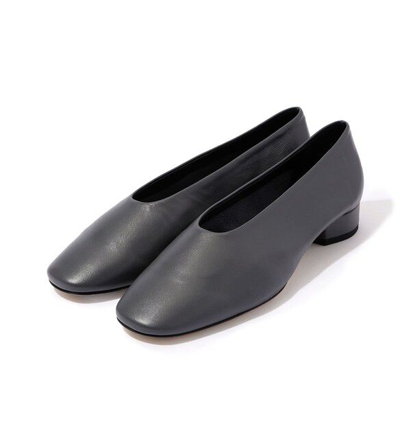 TOMORROWLAND GOODS「Aeyde DELIA ナッパレザー ローヒールパンプス」|パンプス|17 チャコールグレー