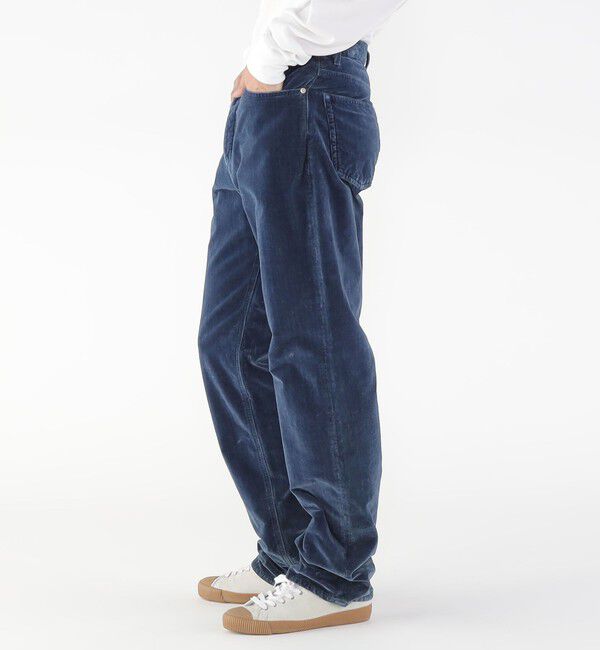 GALERIE VIE「ベルベットインディゴ ストレートパンツ」|チノ|