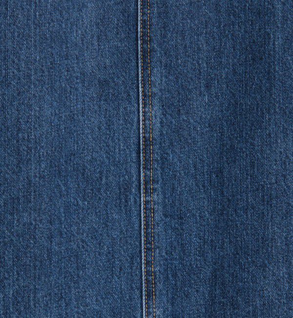 MACPHEE「コットンデニム セミフレアマキシスカート」|フレア|