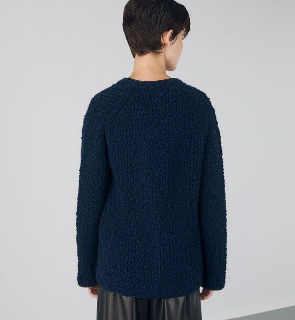 DES PRES「ウールブークレー カラーレスジャケット」|ノーカラージャケット|