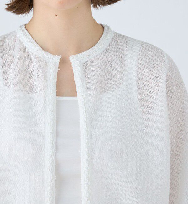 Ballsey「ダブルフェイスノット クルーネックカーディガン」|カーディガン|