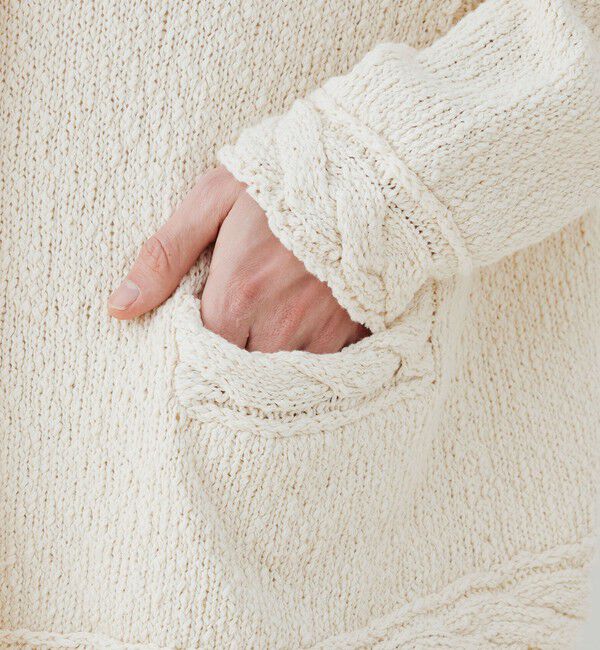 GALERIE VIE「コットンスラブ Vネックカーディガン」|ニット・セーター|