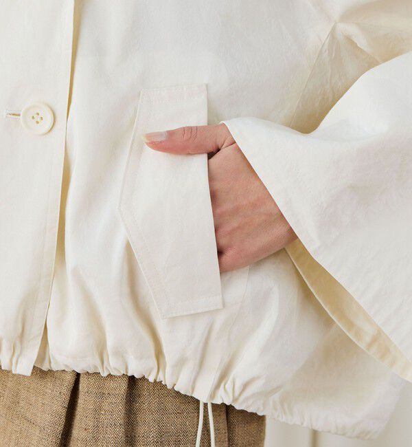 DES PRES「シルクラミーワッシャー ショートPコート」|ピーコート|