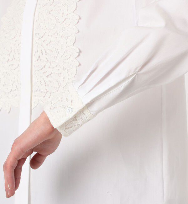 TOMORROWLAND collection「ケミカルリーフ ボザムレースブラウス」|シャツ・ブラウス|