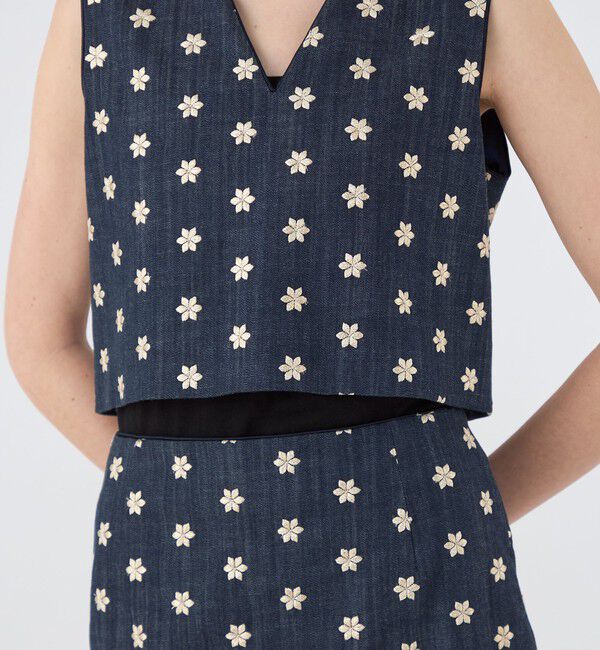 TOMORROWLAND collection「ドレフルールデニム フロンタブルジレ」|ベスト・ジレ|