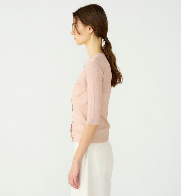 Ballsey「マーセライズドコットン クルーネックカーディガン」|カーディガン|