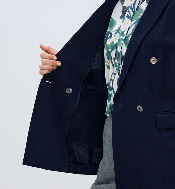 TOMORROWLAND collection「【一部WEB先行予約】レーヨンリネンオックス ハーフスリーブジャケット」|テーラードジャケット|