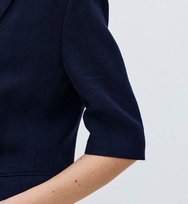 TOMORROWLAND collection「【一部WEB先行予約】レーヨンリネンオックス ハーフスリーブジャケット」|テーラードジャケット|