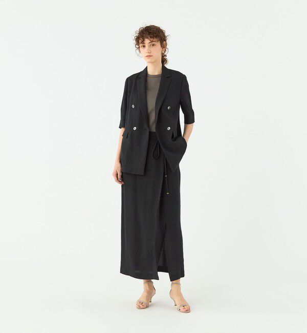TOMORROWLAND collection「【一部WEB先行予約】レーヨンリネンオックス ハーフスリーブジャケット」|テーラードジャケット|