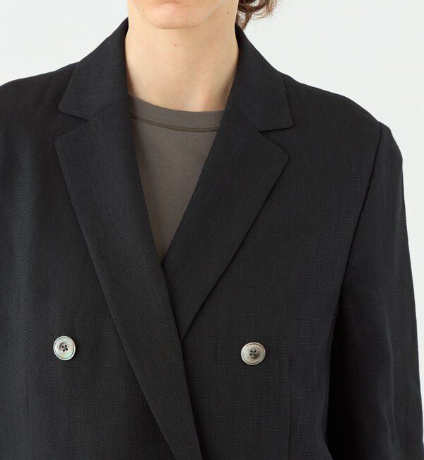 TOMORROWLAND collection「【一部WEB先行予約】レーヨンリネンオックス ハーフスリーブジャケット」|テーラードジャケット|
