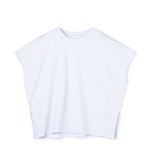 GALERIE VIE「ファインコットン ワイドクルーネックプルオーバー」|Tシャツ・カットソー|63 ライトブルー