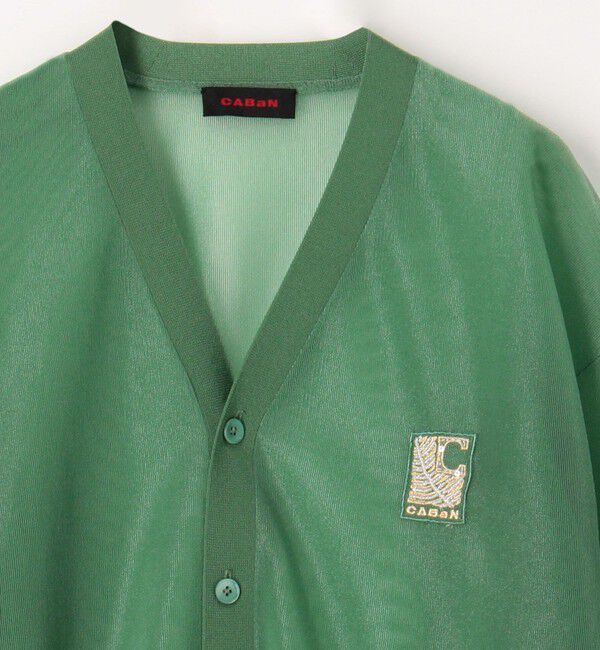 CABaN「シアーナイロン Vネックカーディガン」|ニット・セーター|