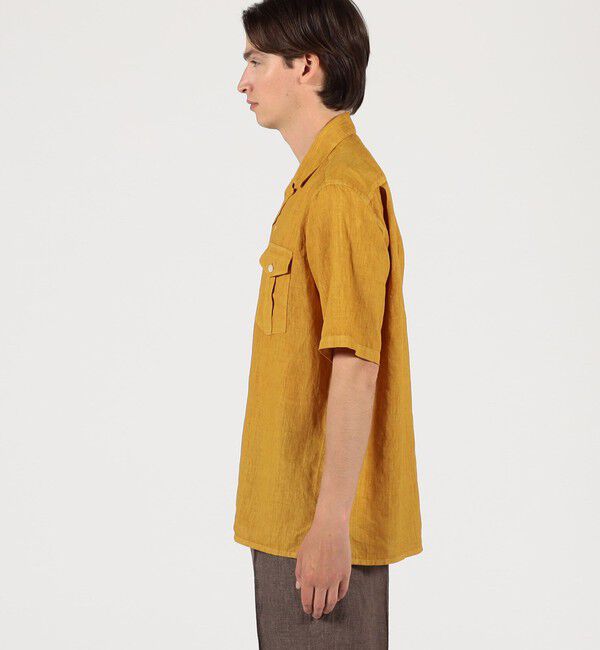 TOMORROWLAND MENS「リネン ダブルポケットハーフスリーブシャツ」|シャツ・ブラウス|