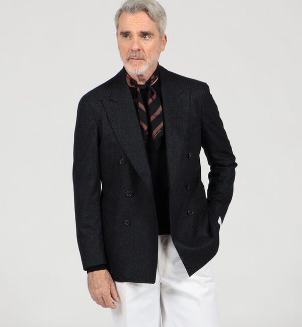 TOMORROWLAND MENS「【別注】De Petrillo SIBILLA ウールフランネル ダブルブレステッド6Bジャケット」|テーラードジャケット|