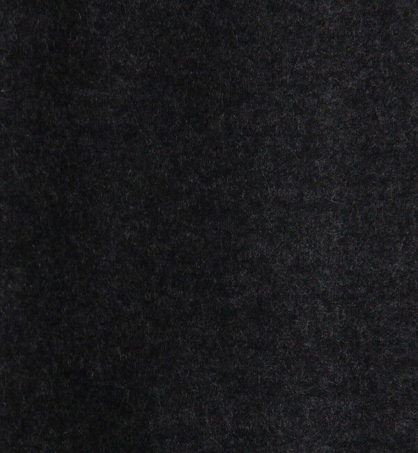 DES PRES「ニットコンビネーション ロングコート」|ノーカラーコート|