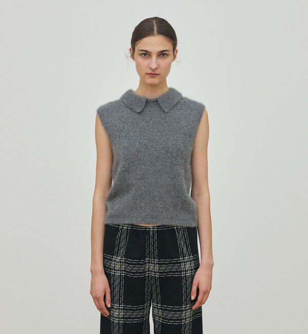 DES PRES「フォックスカシミヤ スリーブレスプルオーバー」|ニット・セーター|