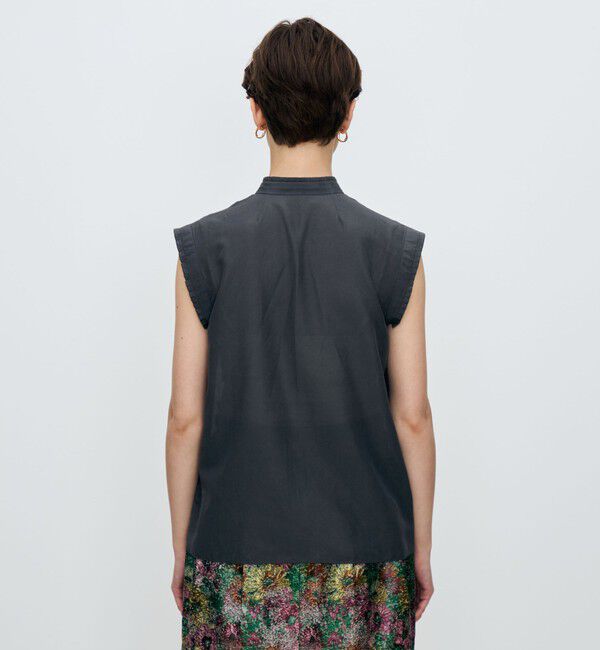 TOMORROWLAND collection「シャンブレータフタ ノースリーブブラウス」|シャツ・ブラウス|