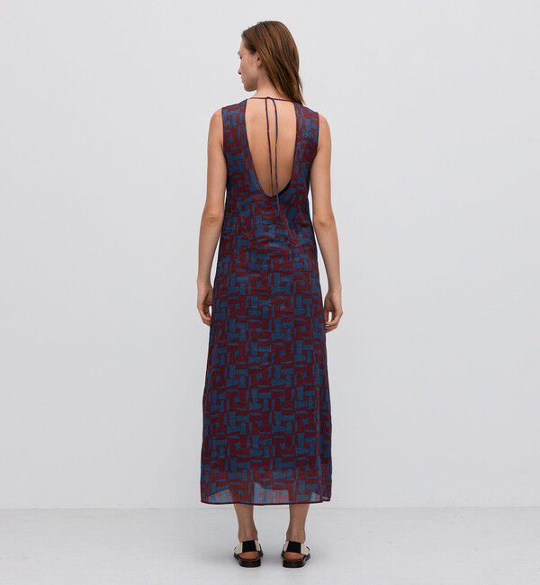 BACCA「コットンオーガンジープリント ロングワンピース」|ワンピース|