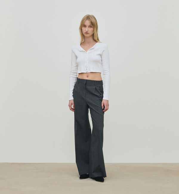 DES PRES「ソフトウールオックスフォード ワンタックパンツ」|スラックス|