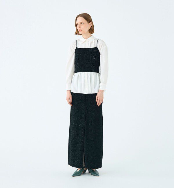 Ballsey「ストレッチスパンコール タイトロングスカート」|タイト|