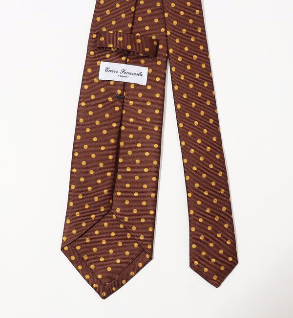 TOMORROWLAND GOODS「ERRICO FORMICOLA シルクプリント ドット柄ネクタイ」|ネクタイ・蝶ネクタイ|