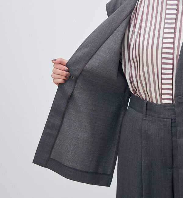 TOMORROWLAND collection「ラメグレー Vネックジレ」|ベスト・ジレ|