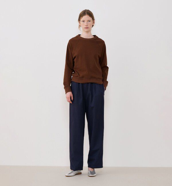 GALERIE VIE「クレープコットンジャージー ラグランスリーブプルオーバー」|スウェット・ジャージ|