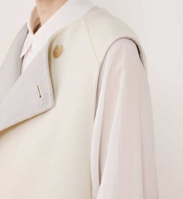 GALERIE VIE「ウールダブルフェイス トレンチベスト」|ダウンベスト・ベスト|