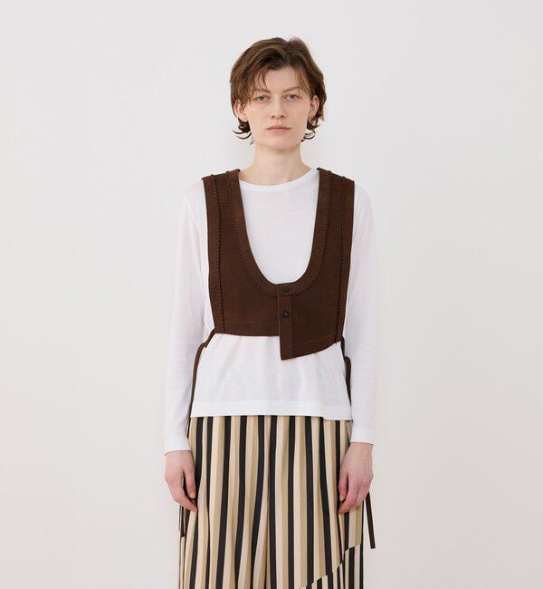 GALERIE VIE「プライムヌバック アシンメトリーベスト」|ベスト・ジレ|