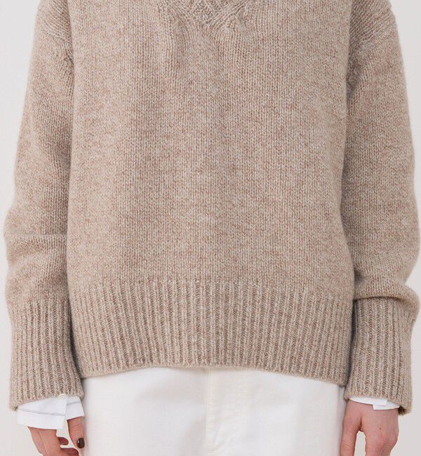 GALERIE VIE「ファインウール Vネックプルオーバー」|ニット・セーター|
