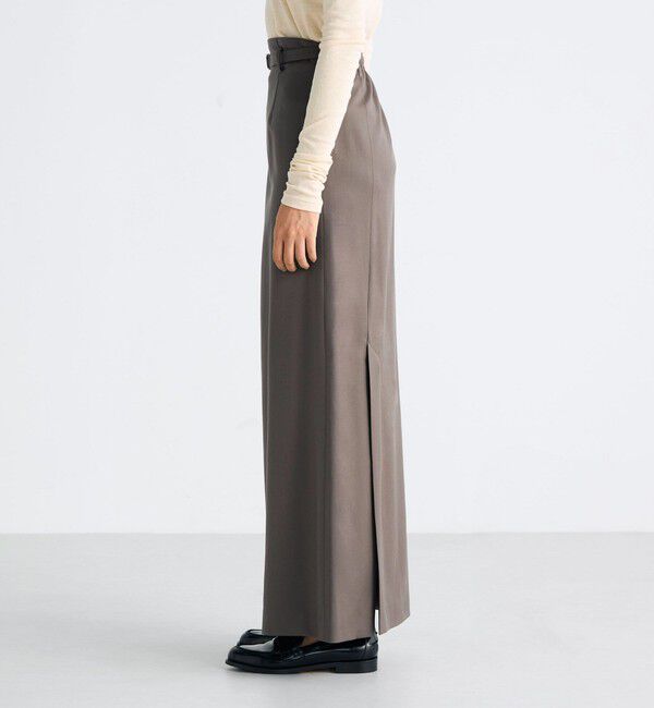 Edition「Super160's ウールツイル Iラインスカート」|スカート|