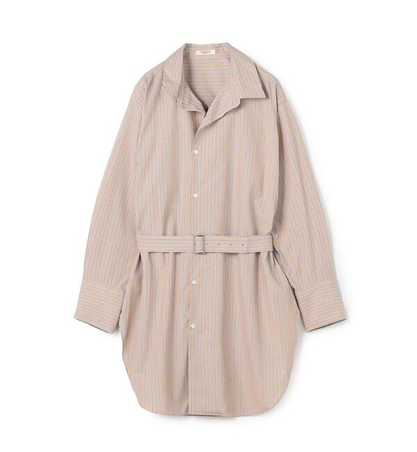 MACPHEE「コットンブロード ベルト付きチュニックシャツ」|チュニック|42 ライトベージュ系