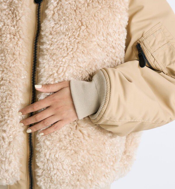 TOMORROWLAND BUYING WEAR「【別注】HYKE FAUX SHEARLING TYPE MA-1JACKET」|ブルゾン・スタジャン|