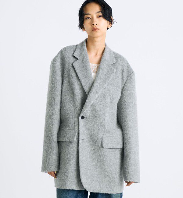 Edition「アルパカシャギー オーバーサイズドジャケット」|テーラードジャケット|
