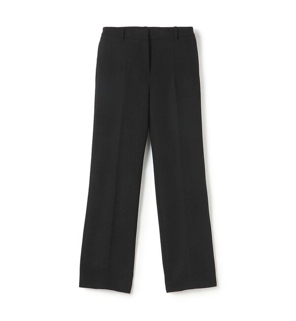 DES PRES「ナチュラルストレッチウール スリムパンツ」|スラックス|19 ブラック