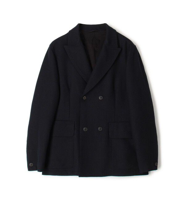 TOMORROWLAND MENS「ウールギャバジン ダブルブレステッド 4Bジャケット」|テーラードジャケット|69 ネイビー