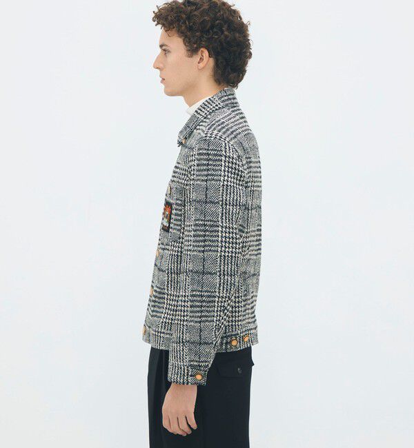 CABaN「グレンチェックジャカード ブルゾン」|ブルゾン・スタジャン|