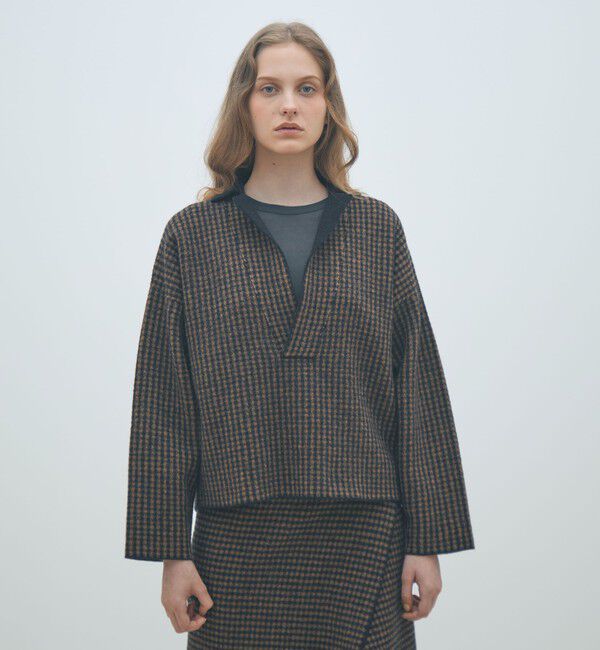 MACPHEE「ウールジャカード スキッパープルオーバー」|ニット・セーター|