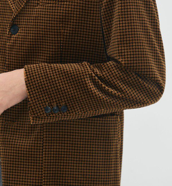 CABaN「コットンベルベット Pixelプリント3Bジャケット」|テーラードジャケット|