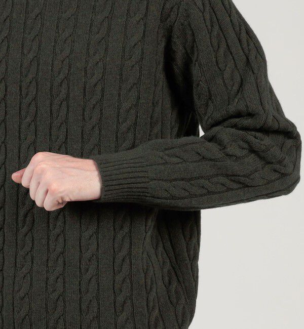 TOMORROWLAND MENS「TOMORROWLAND tricot スーパーファインラムウール ケーブルニット」|ニット・セーター|