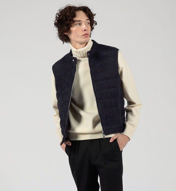 TOMORROWLAND MENS「【別注】EMMETI JURI スエード ダウンベスト」|ダウンベスト・ベスト|