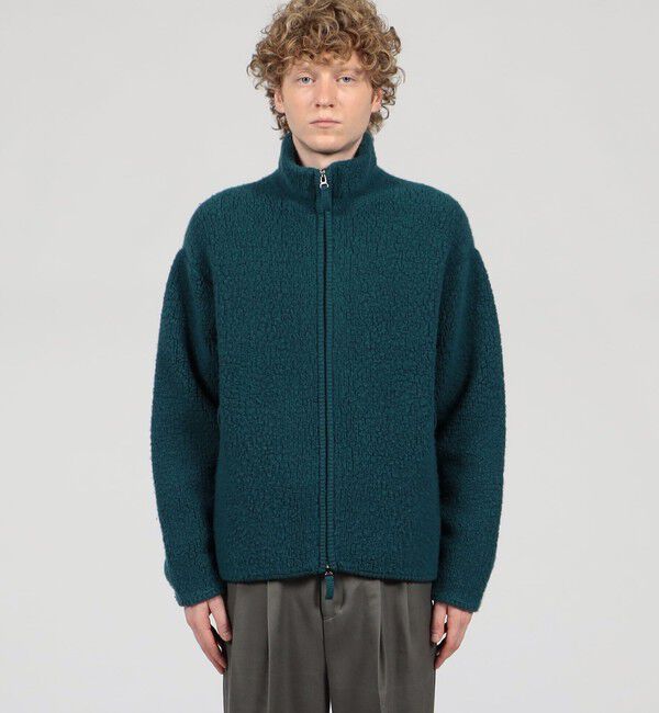 TOMORROWLAND MENS「TOMORROWLAND Tricot ウールカシミヤ パイルニット ジップアップブルゾン」|ニット・セーター|