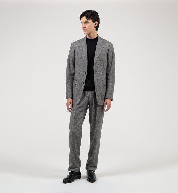TOMORROWLAND MENS「カレッジフランネルウール シングルブレステッド3Bジャケット」|テーラードジャケット|