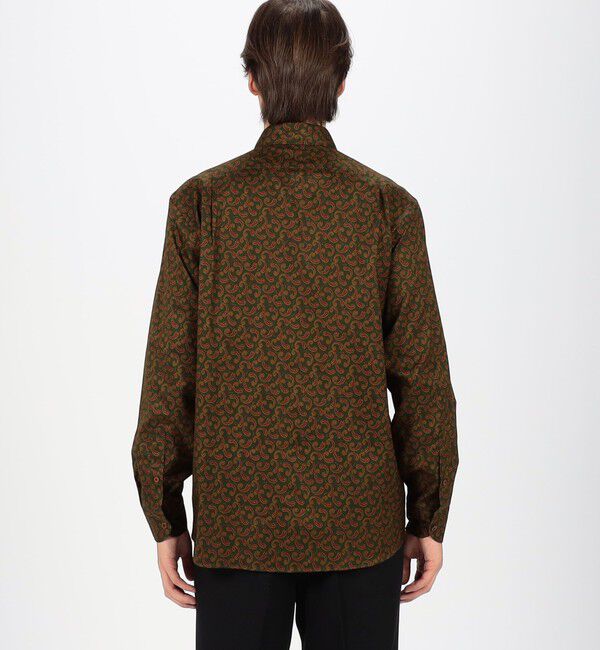 TOMORROWLAND MENS「コットンツイル ペイズリープリント ダブルポケットレギュラーカラーシャツ」|シャツ・ブラウス|