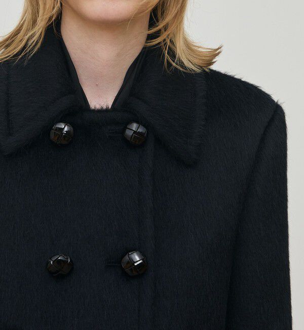 DES PRES「スーリーアルパカブラックシャギー ショートジャケット」|その他|